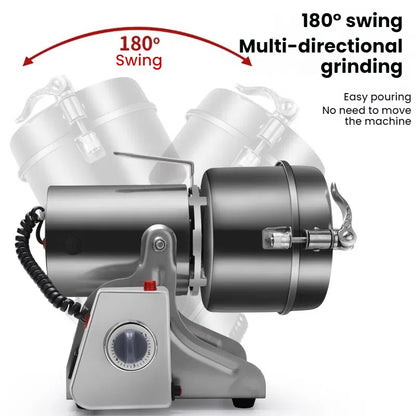 3000W, 800G Parts - Free Big - Capacity Grinder. Grinds herbs, coffee, grains, spices, medicine, wheat & dry food.