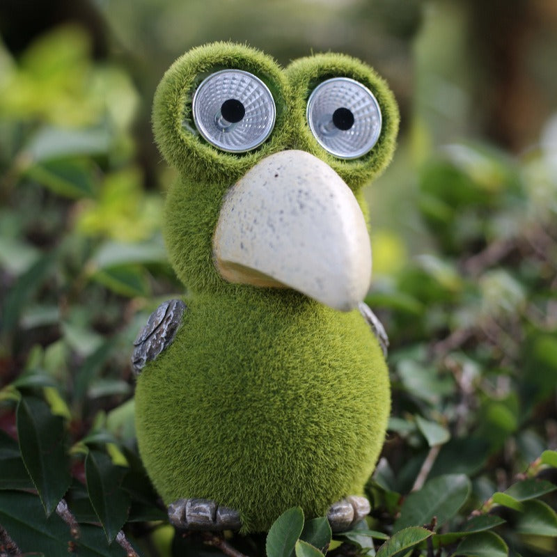 Solar Lights Turtle and Bird Grass Shooting Outdoor Waterproof Resin