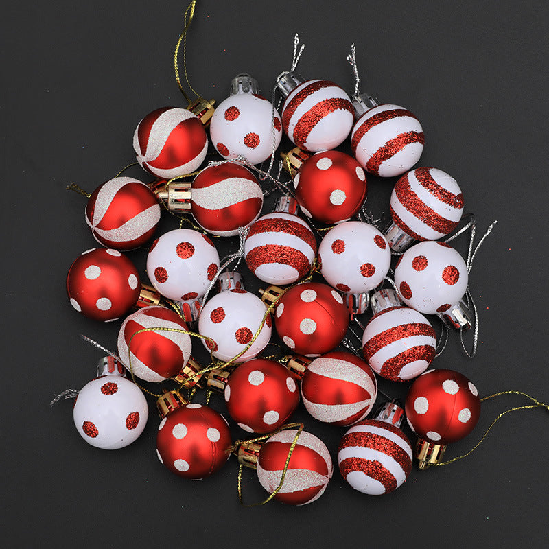 Christmas decorations Christmas trees gifts decorations mini painted Christmas balls