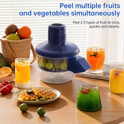 Garlic Peeler Machine, Electric Peeler, Grape Peeling Machine, Automatic Small Fruit Tomato Peeler Tool for Garlic, Grapes, Cherry Tomatoes (1pcs)