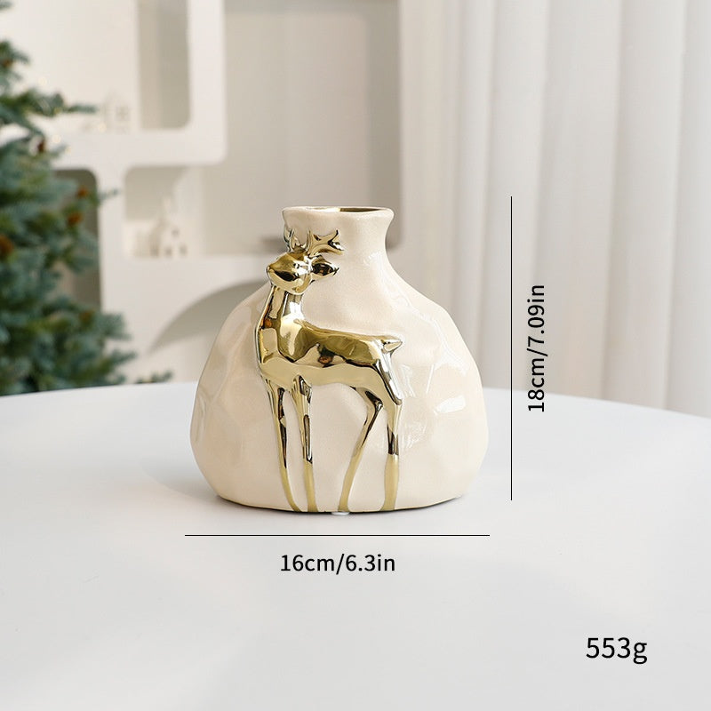 New Christmas Bouquet Vase Set, Elegant Flower Arrangement Decoration Props