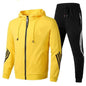Sportswear Men's Set Casual Two-Piece Suit Spring Autumn Zipper Three-Stripe Hoodie Casual Long Pants
