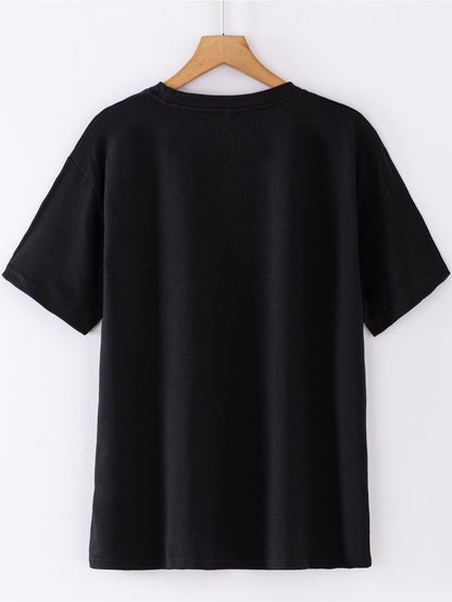 Cotton New Christmas Children's Short Sleeve Girls' T-Shirt Kids Clothing Boys' Short Sleeve