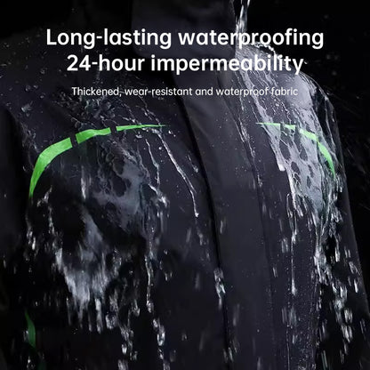 Waterproof Split Motorcycle Rain Suit - Lightweight, Foldable, Windproof, Heavy Rain Protection