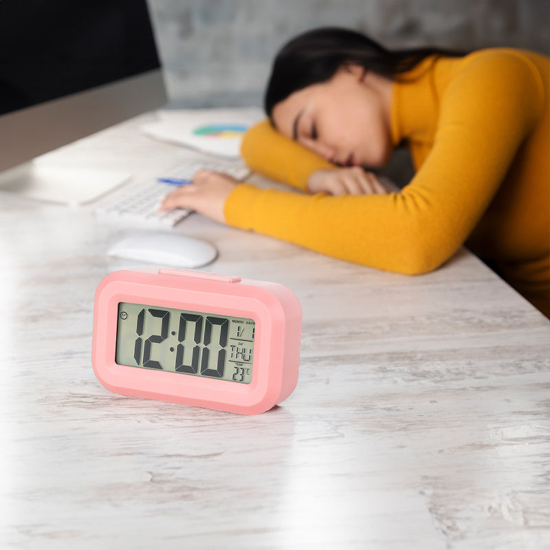 Household Digital LED Alarm Clock – Battery-Powered, Multi-Functional for Bedroom Bedside & Room Table, Ideal Home Decor