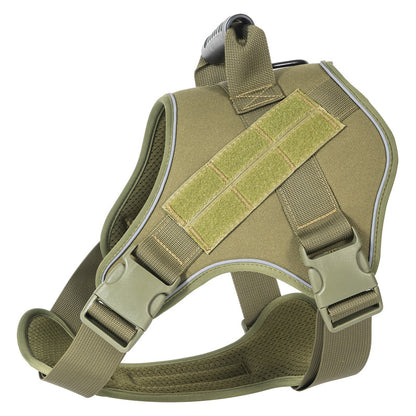 Tactical dog vest: for large dogs (German Shepherd, Golden Retriever) – training, military-style accessories.